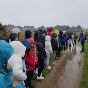 GR34 sous la pluie !