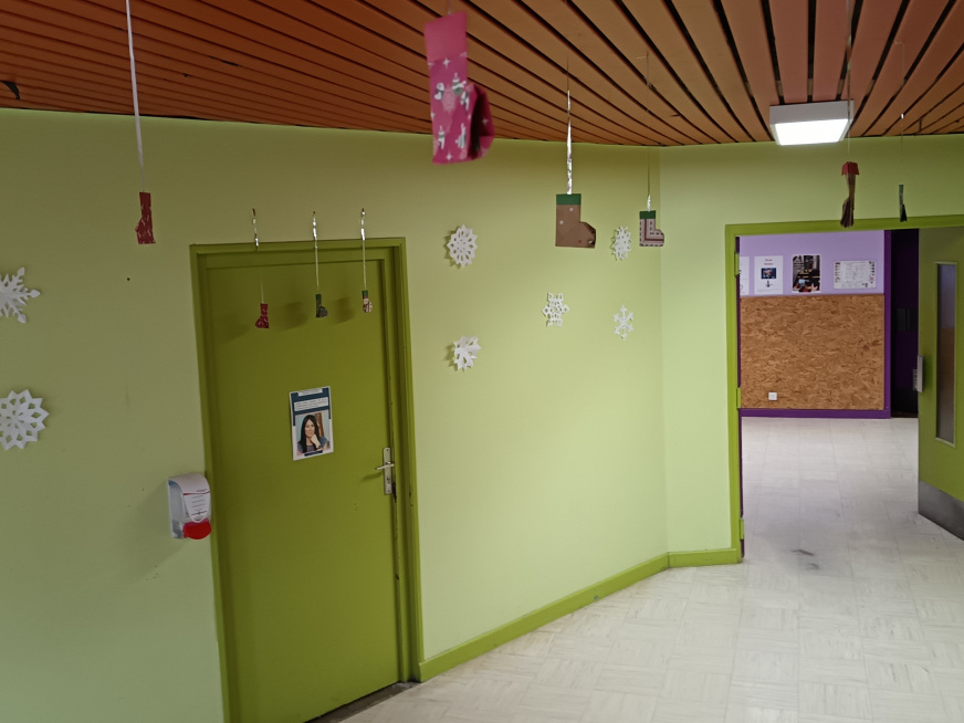 Couloir décoré