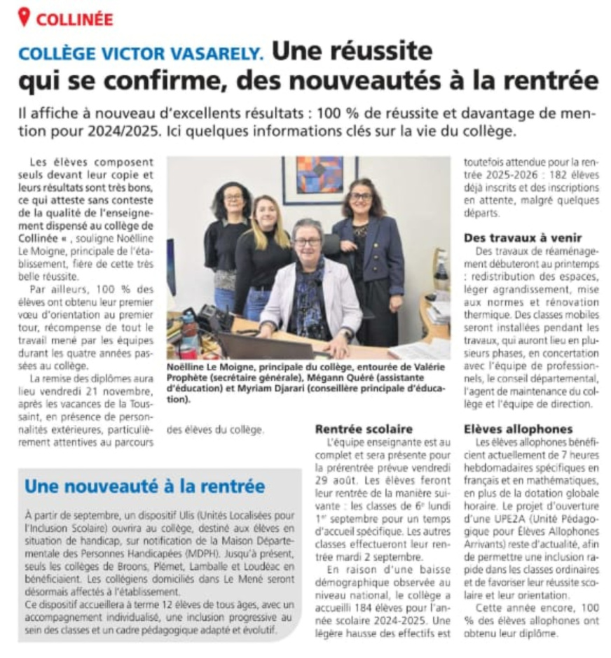 Article dans la presse locale (2025)